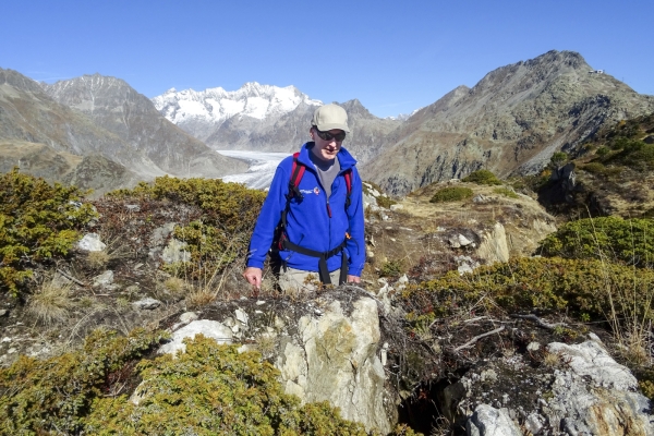 Au-dessus du glacier d’Aletsch