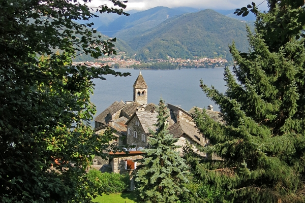 Sur de hautes terrasses d'Italie