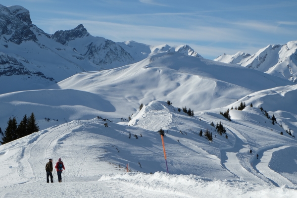 Runden drehen im Lenker Schnee