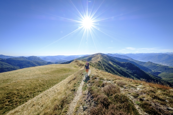 Einfache Gratroute über dem Val Colla