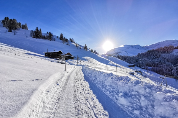 La vallée d’Engelberg en hiver