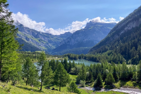 R43: Courtenaz - Monbas - Lizerne de la Mare - La Lui - La Combe - Lac de Derborence - Motèlon - Courtenaz