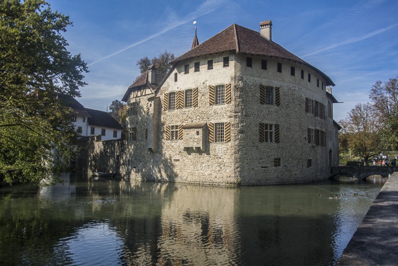 Le château d'Hallwyl, à l'extrémité septentrionale du lac. 
Photo: Thomas Gloor