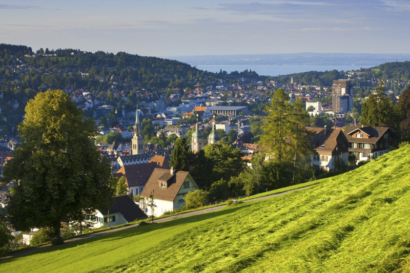 De nombreuses vues panoramiques sur la ville de Saint-Gall sont assurées. Photo: St.Gallen-Bodensee Tourismus