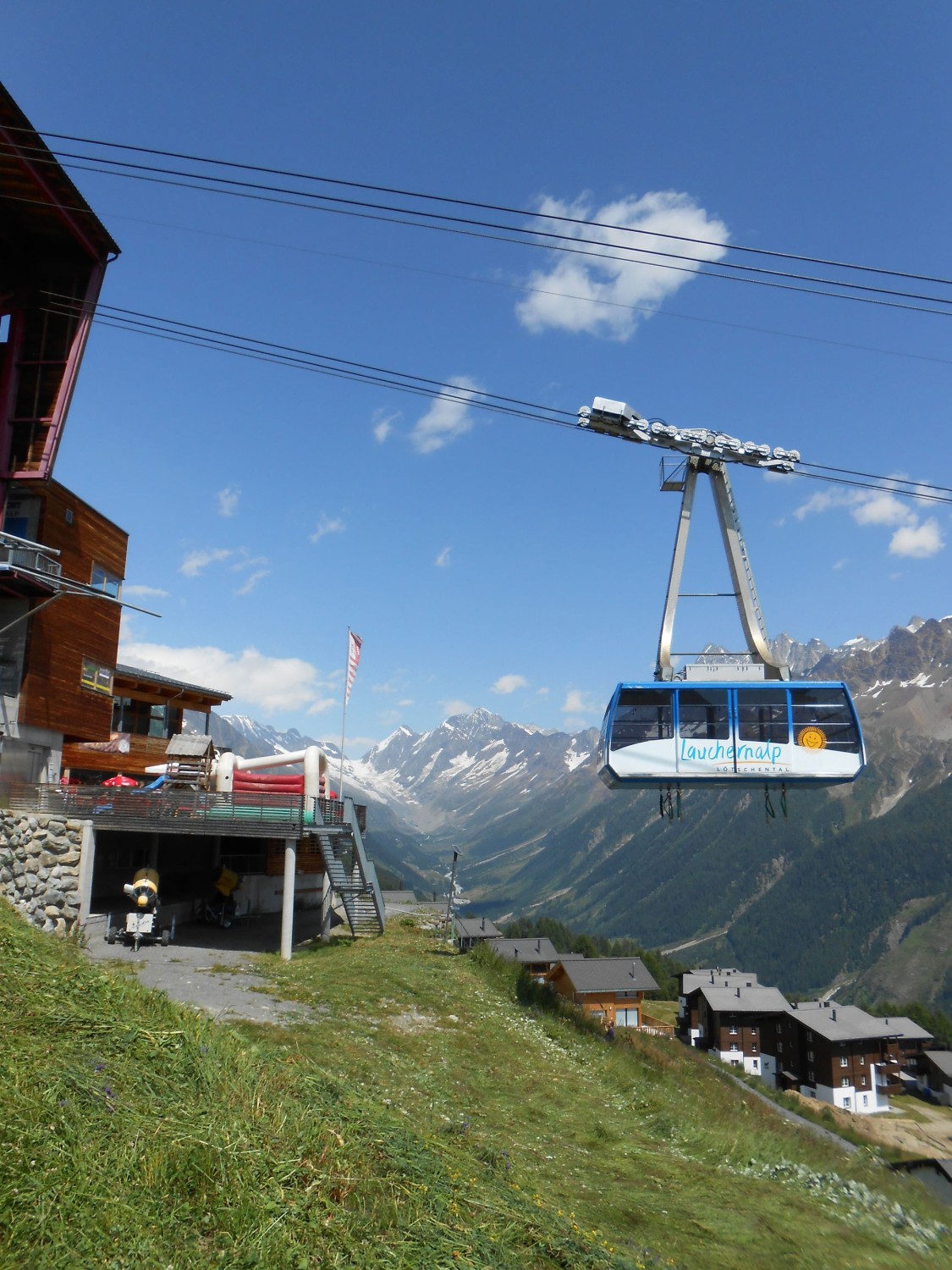 Startpunkt der Wanderung: die Seilbahnstation