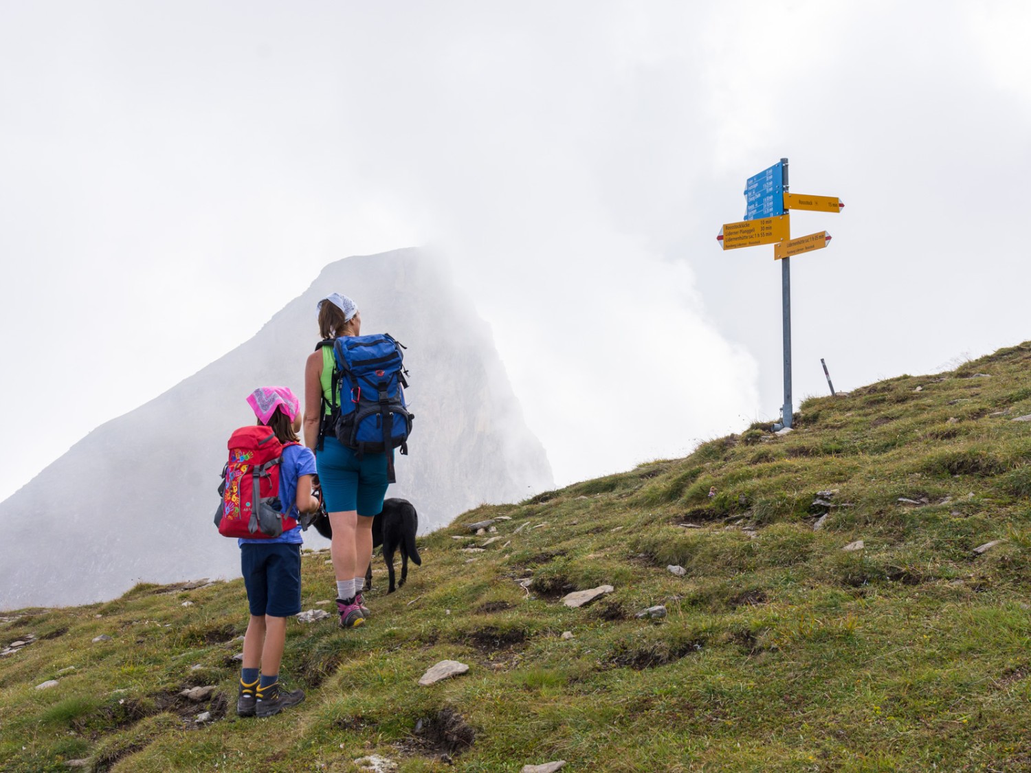 La bifurcation vers le col de Rosstocklücke. Photo: Franz Ulrich