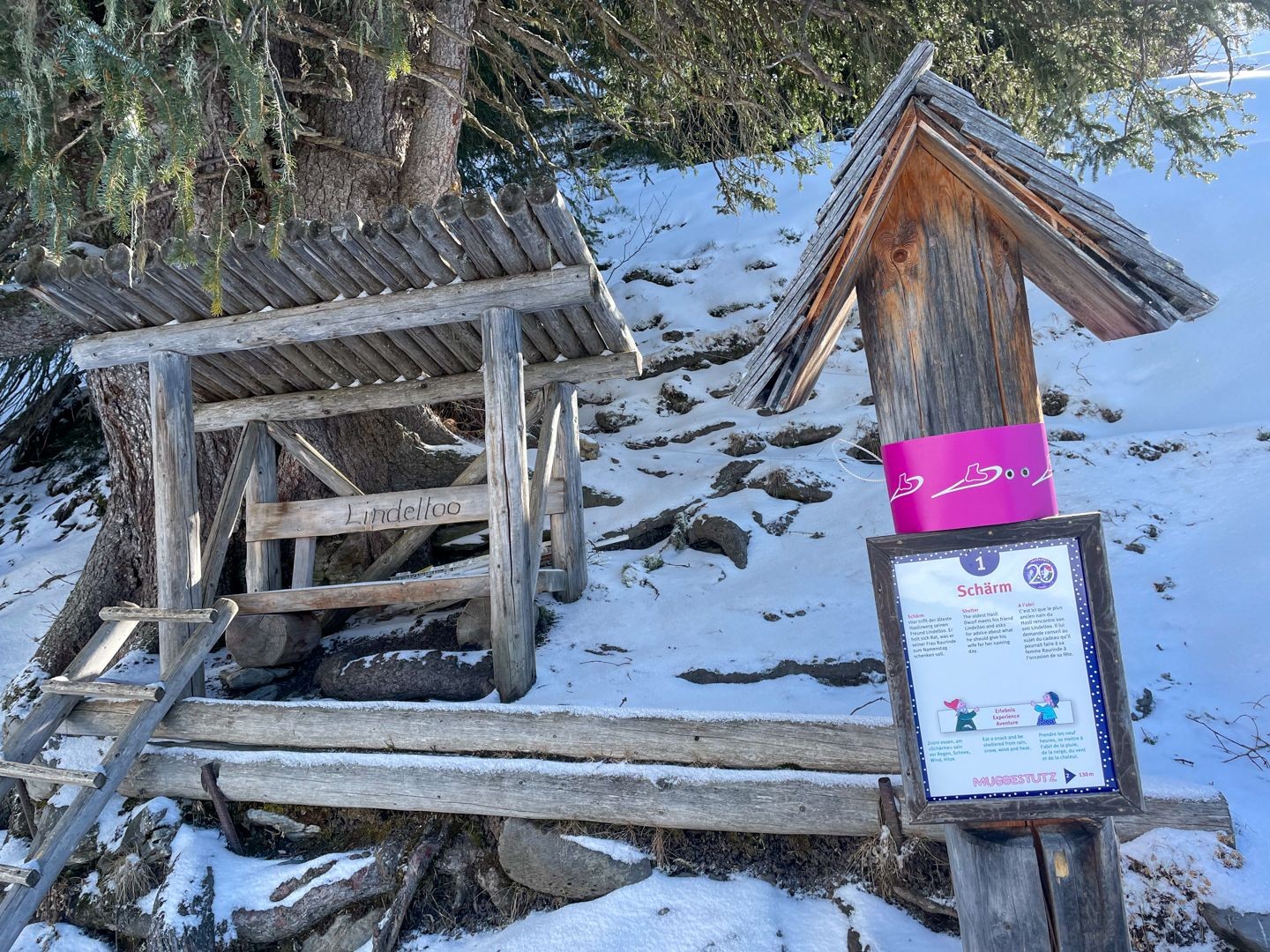 Hier sitzen die Zwerge im Sommer «am Schärme».