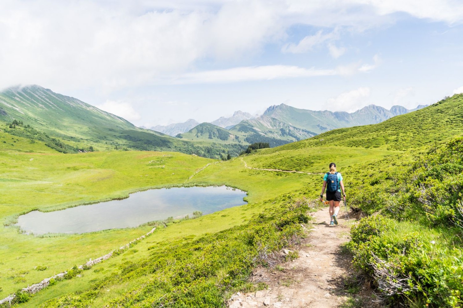 Das Hochmoor am Col de Voré: Hier lässt es sich in Ruhe wandern.