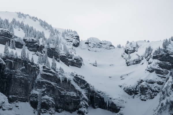 Hiver magique en haut du lac de Walenstadt