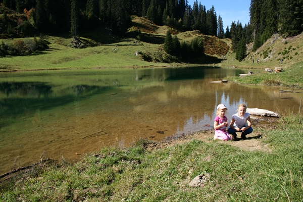 En famille au Lag da Laus