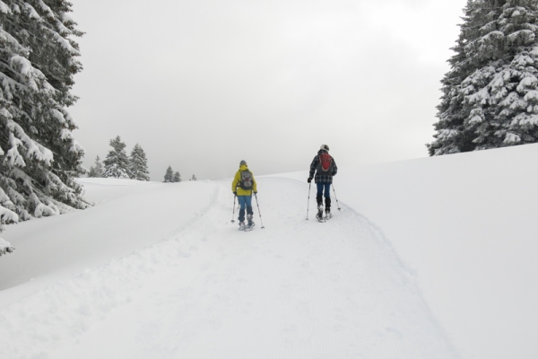 La crête du Bäderegg sous la neige