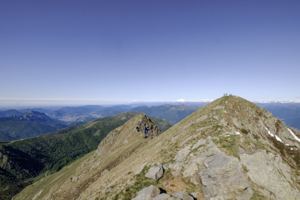 Einfache Gratroute über dem Val Colla