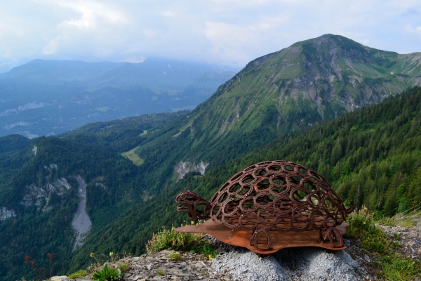 Vue sur trois lacs dans le canton d’Obwald