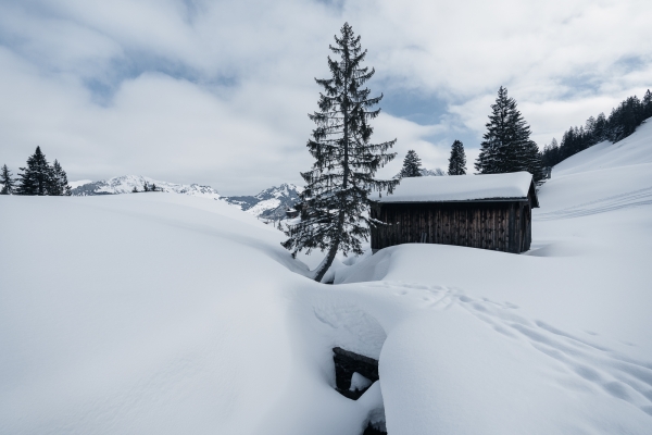 Hiver magique en haut du lac de Walenstadt