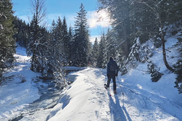 Schneeschuhtour über dem Walensee auf den Flügespitz