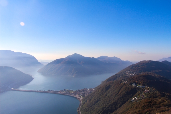 Dal monte panoramico di Lugano a Morcote