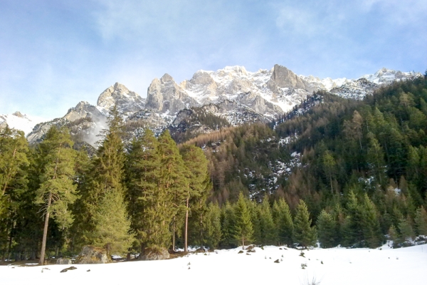 Au pied du massif du Calanda