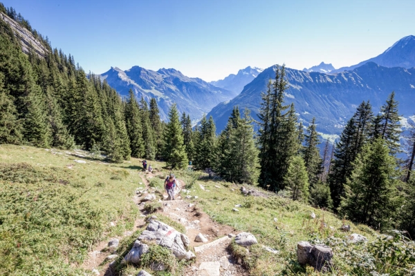 Face aux trois géants bernois