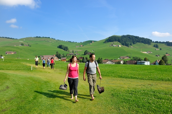 Auf dem Appenzeller Barfussweg