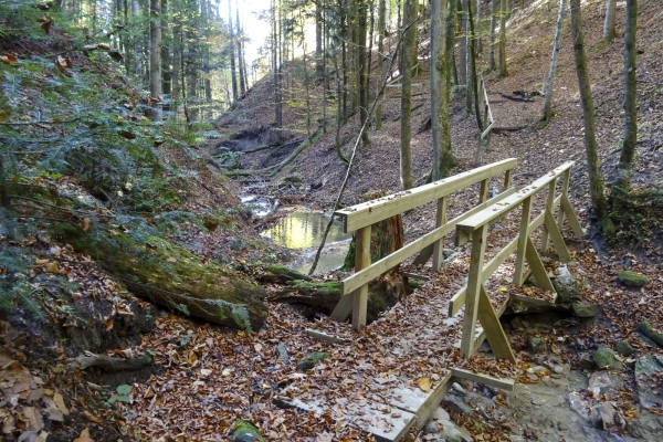 Schattige Gräben und sonnige Höhen im Appenzell