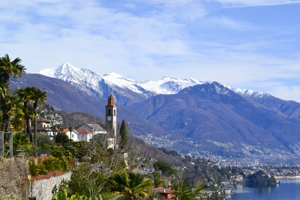 Sonne tanken am Lago Maggiore