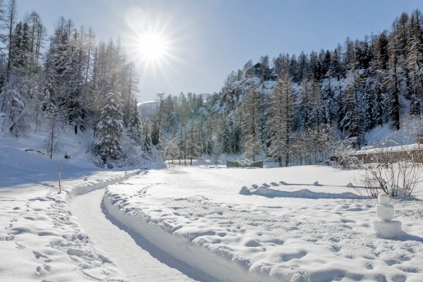 Engadiner Schneetraum im Val Fex