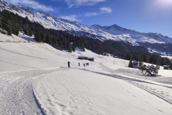 Loin des pistes de ski à Lenzerheide