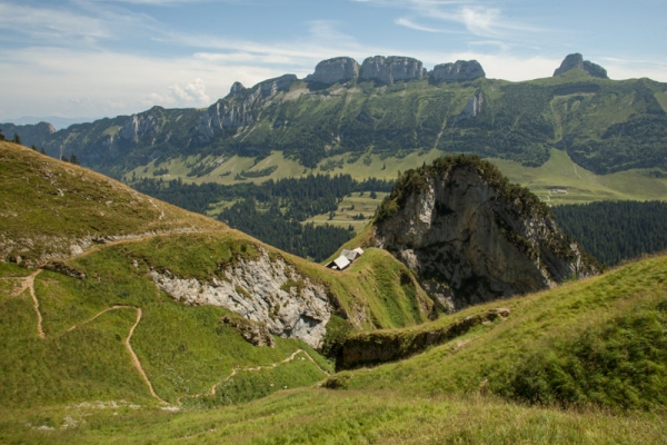 Schroffe Felsen, luftige Höhen