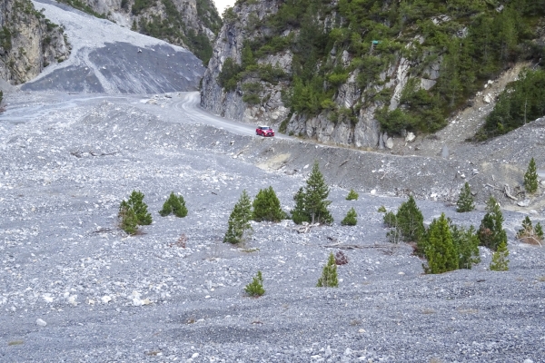 Unwetterschäden im Val S-Charl