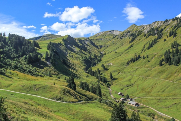 Aussicht auf das Seenland Obwalden