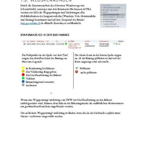 CMS Manual Wegsperrungen