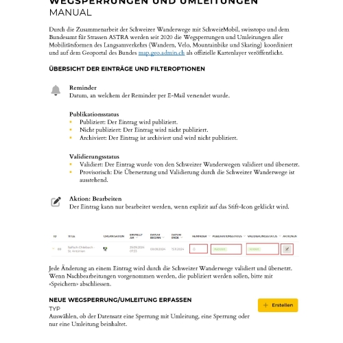 CMS Manual Wegsperrungen