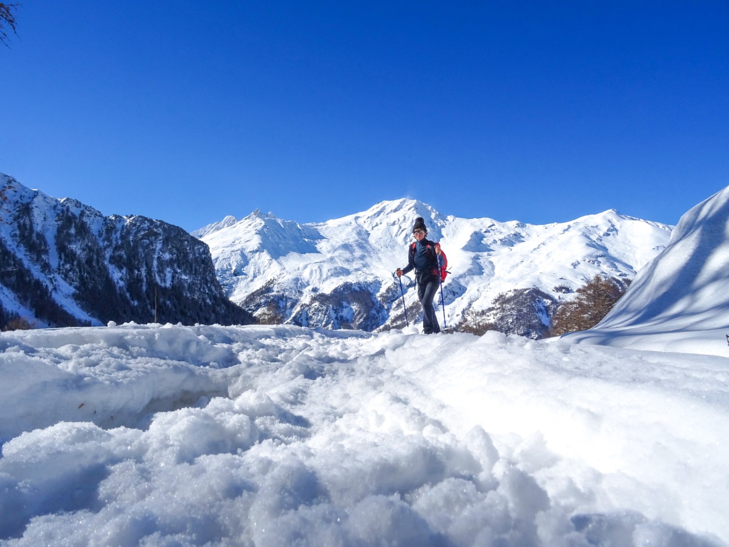 Im Aufstieg zur Alp Mayens de Bréonna. Bild: Sabine Joss