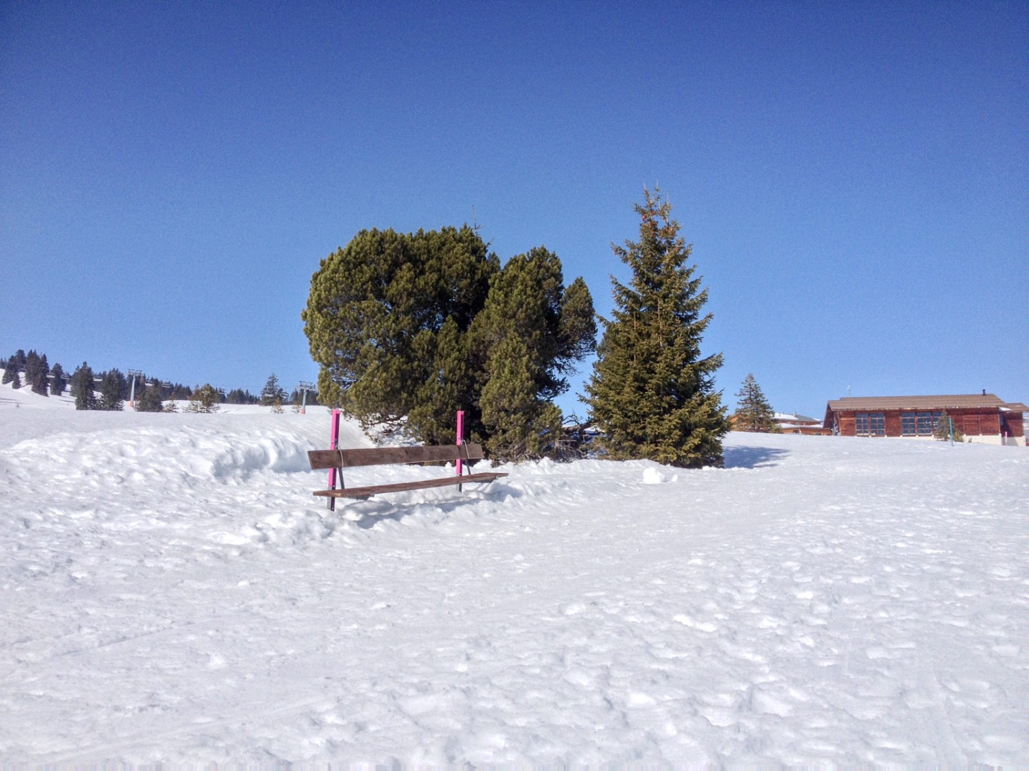 Une dernière chance de faire une halte, peu avant d’arriver à destination.  Photo: Claudia Peter