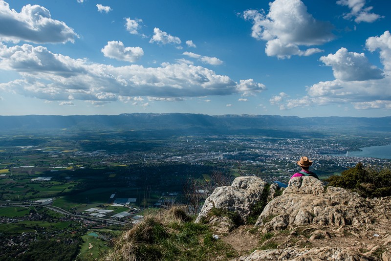 Vom Gipfel des Salève schweift der Blick ungehindert in die Ferne.
Bild: Genève Tourisme/Olivier Miche