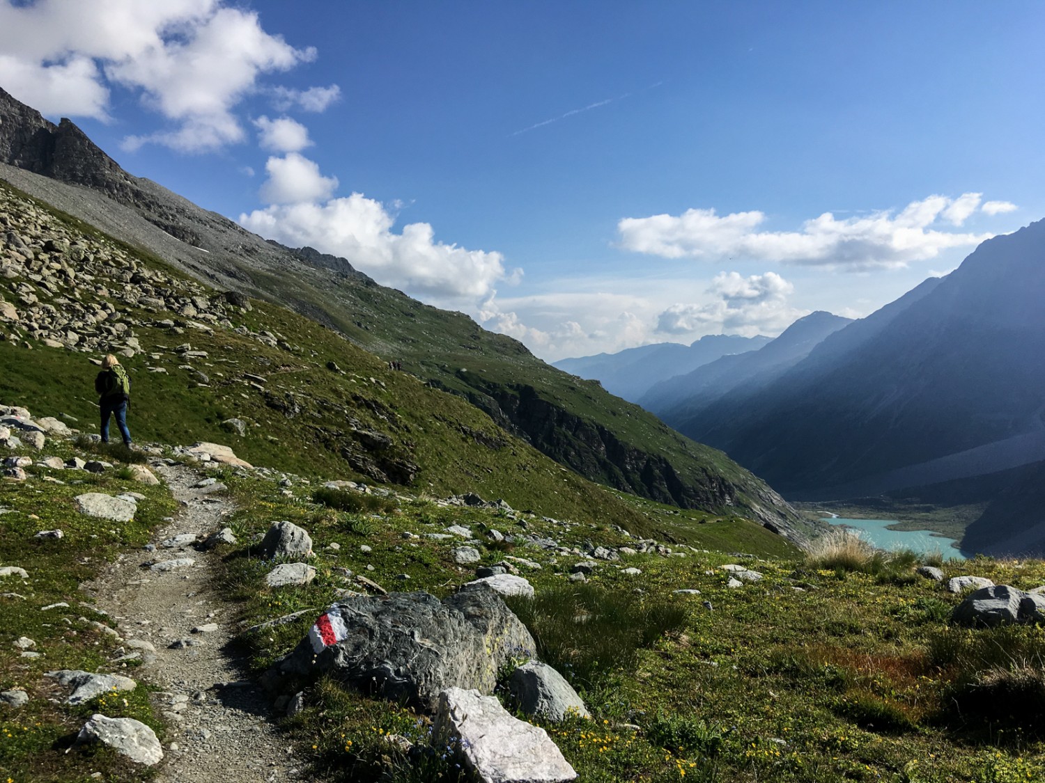 Sur le chemin en direction du Val Roseg. Photo: Claudia Peter