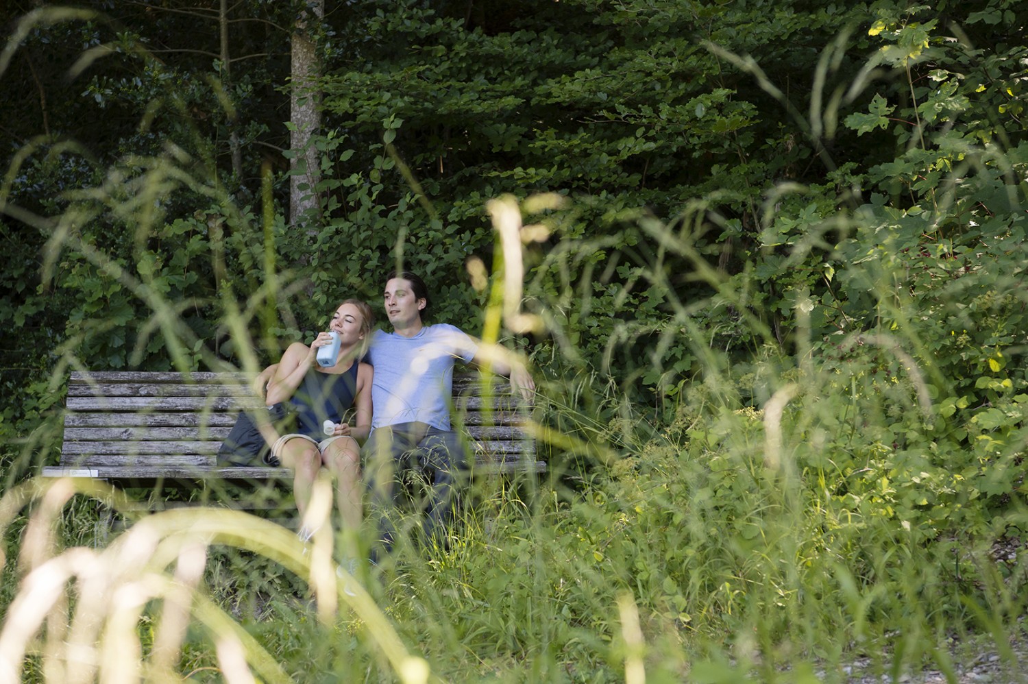 Un parcours qui se prête aux pauses, à l’ombre, sur un banc.