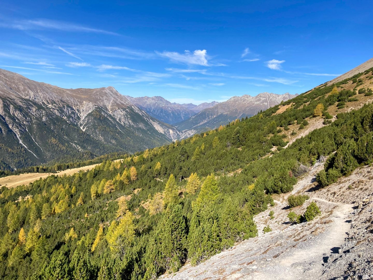 Auf dem Abstieg zur Alp la Schera.