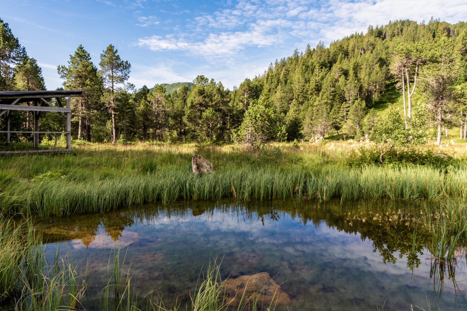 Malerische Idylle beim Startpunkt der Wanderung. Bild: Franz Ulrich