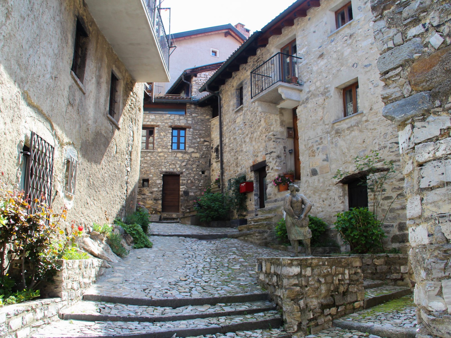 Le joli village de montagne tessinois de Brè. Photo: Andreas Sommer