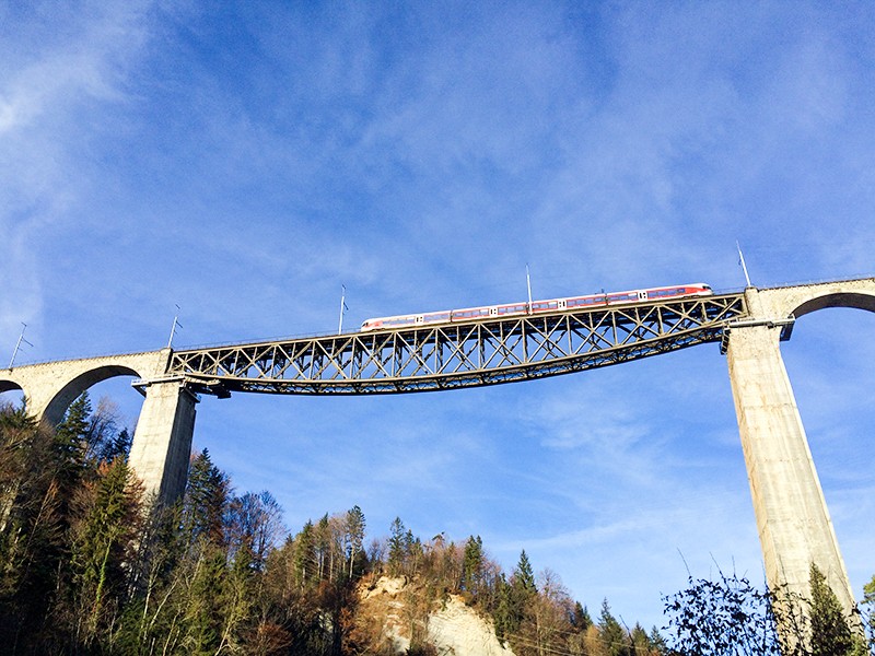 Le viaduc de la Sitter. Photos: Simon Guldimann