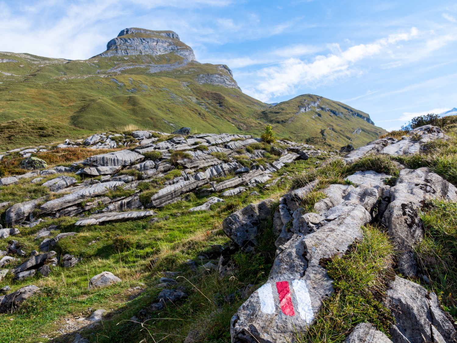 La montée jusqu’au Jochpass traverse le Schaftal. Photo: Franz Ulrich