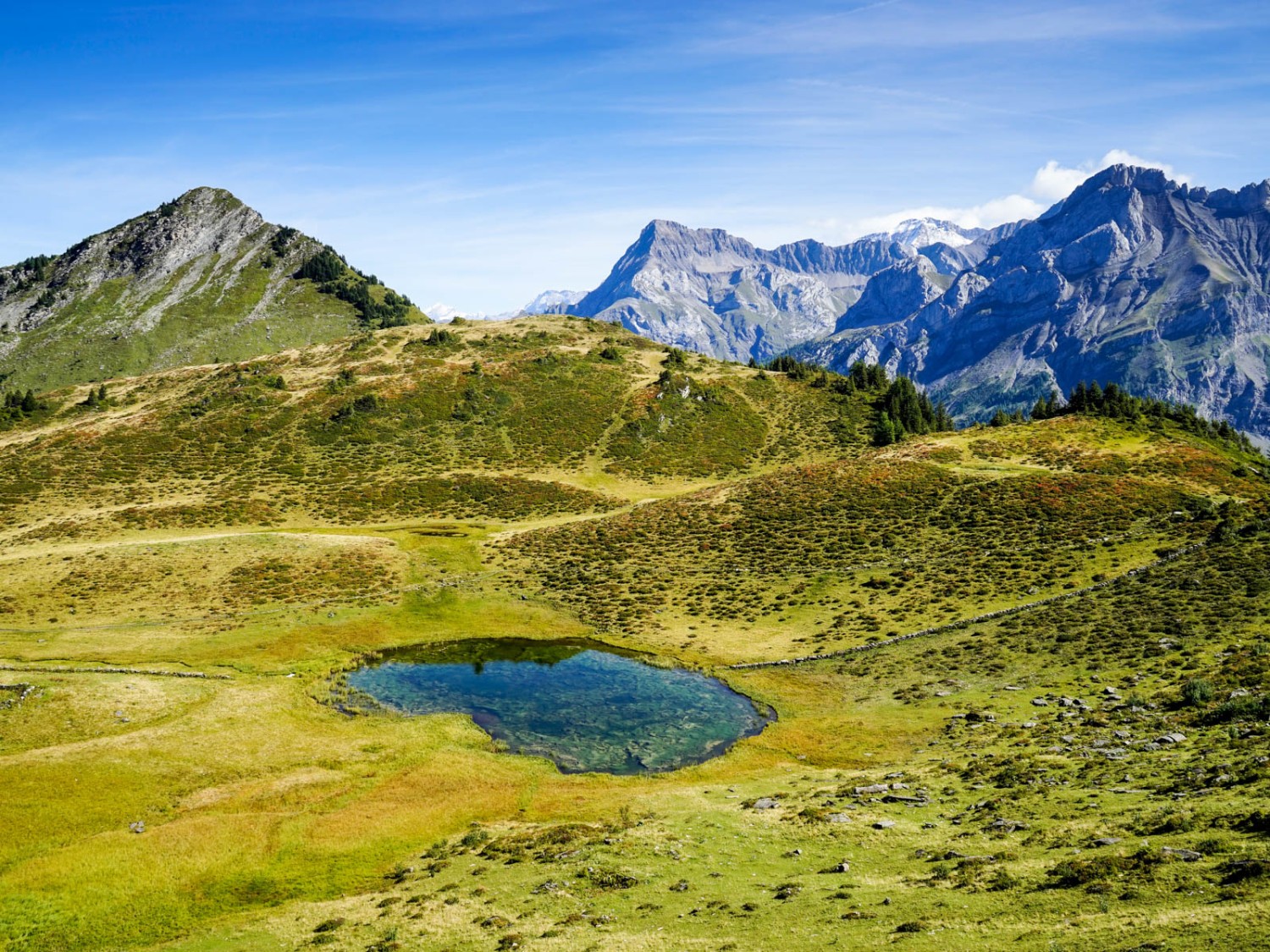 Ein namenloser See unter dem Col de Voré. Bild: Fredy Joss