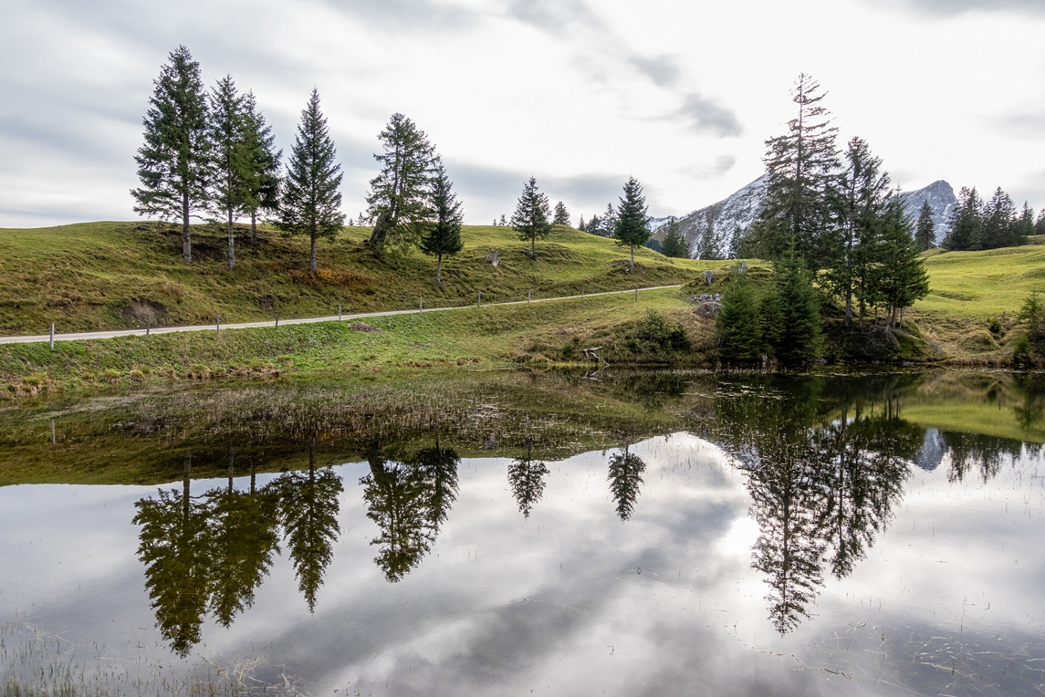 Ein namenloser See nahe dem Glaubenbielenpass.