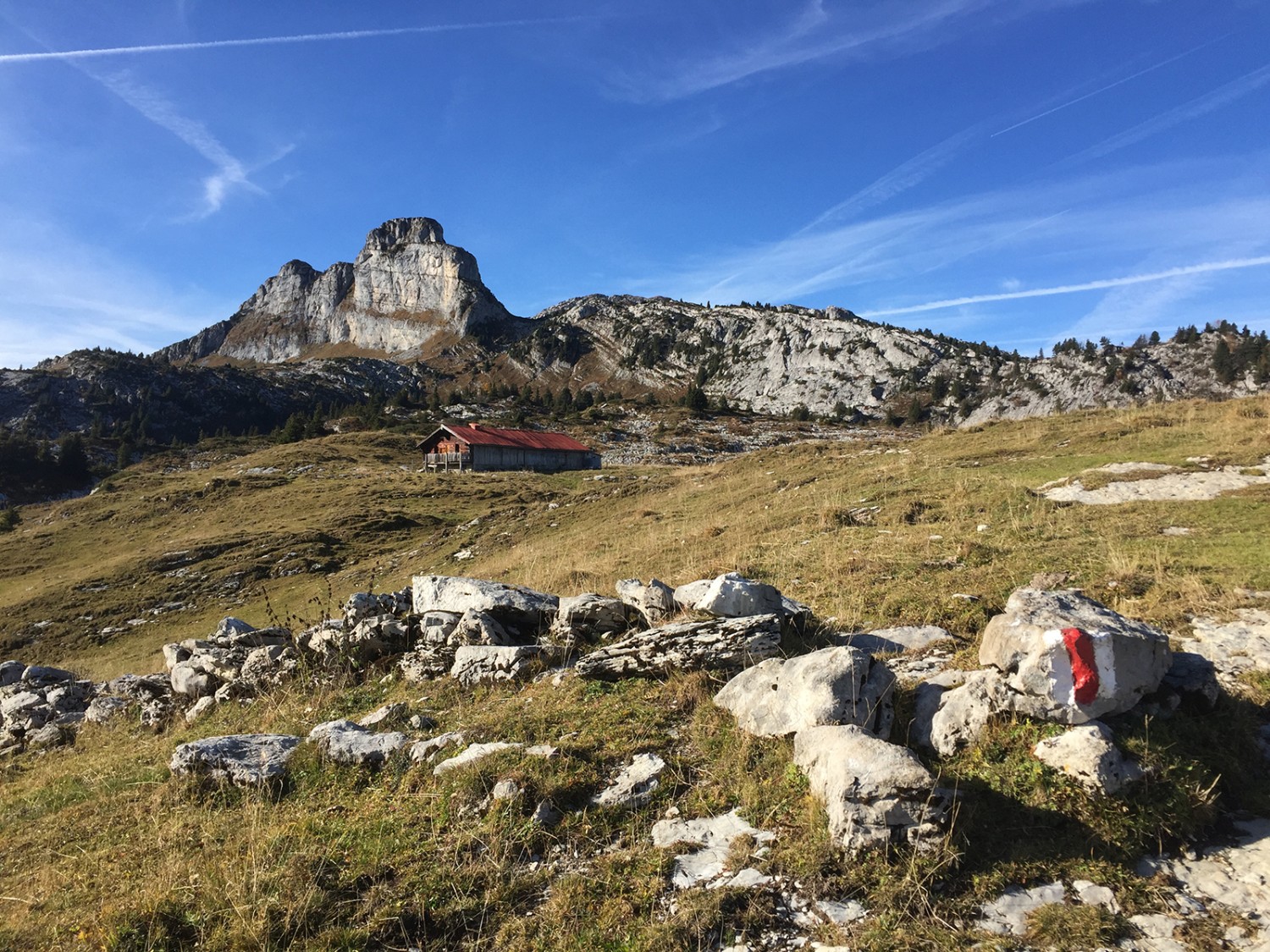 Zwei Gipfel oberhalb Leysin