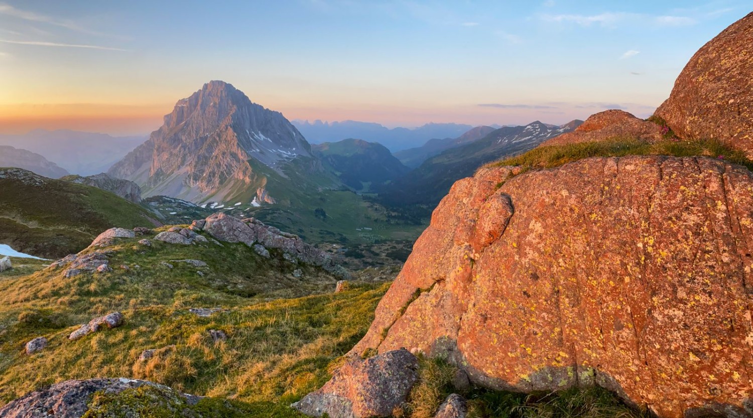 Au col de Rotärd, avec le Mürtschenstock.