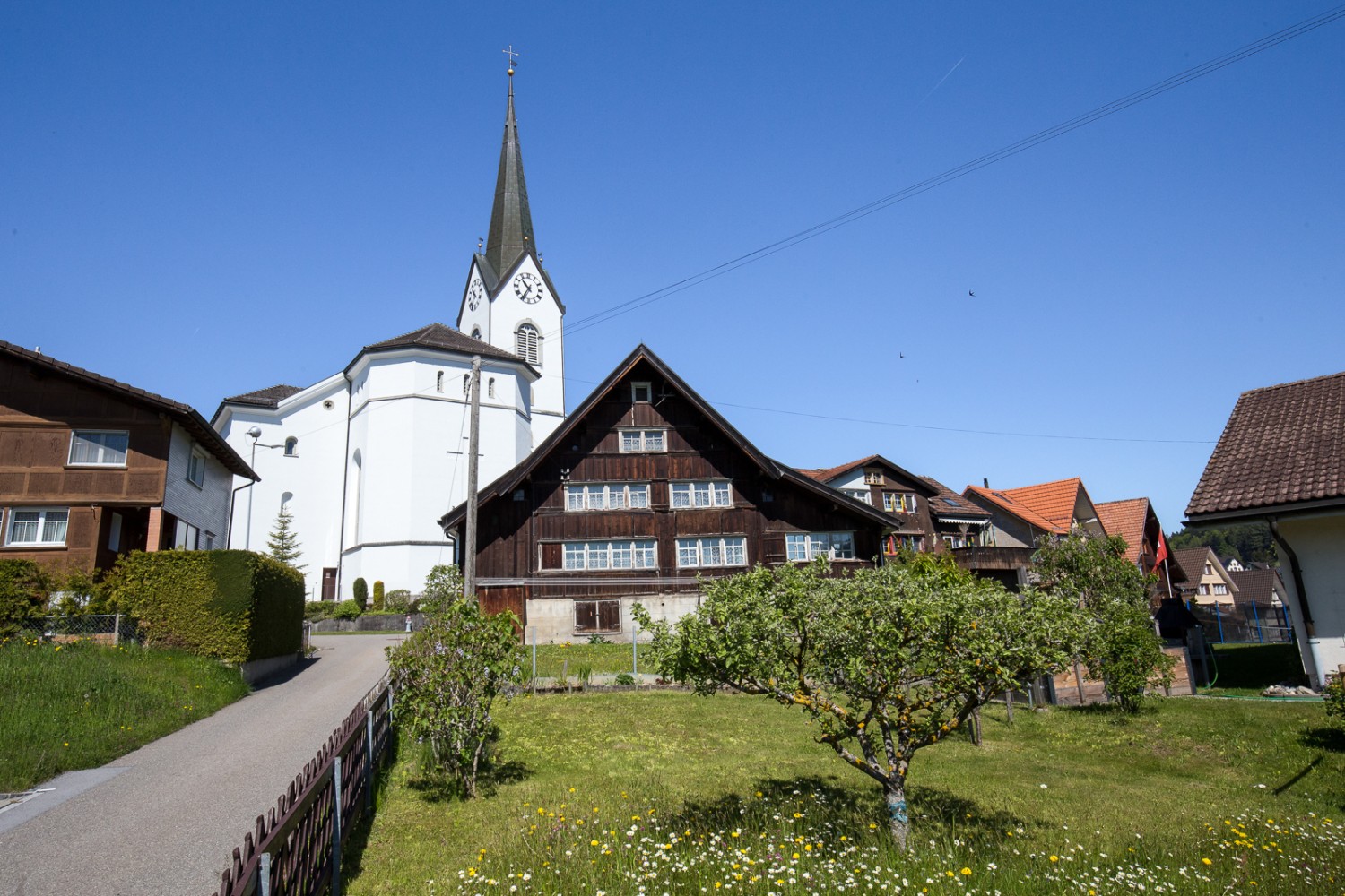 Start im katholischen Oberegg AI, das des Glaubens wegen zur Exklave wurde. Bild: Daniel Fleuti 