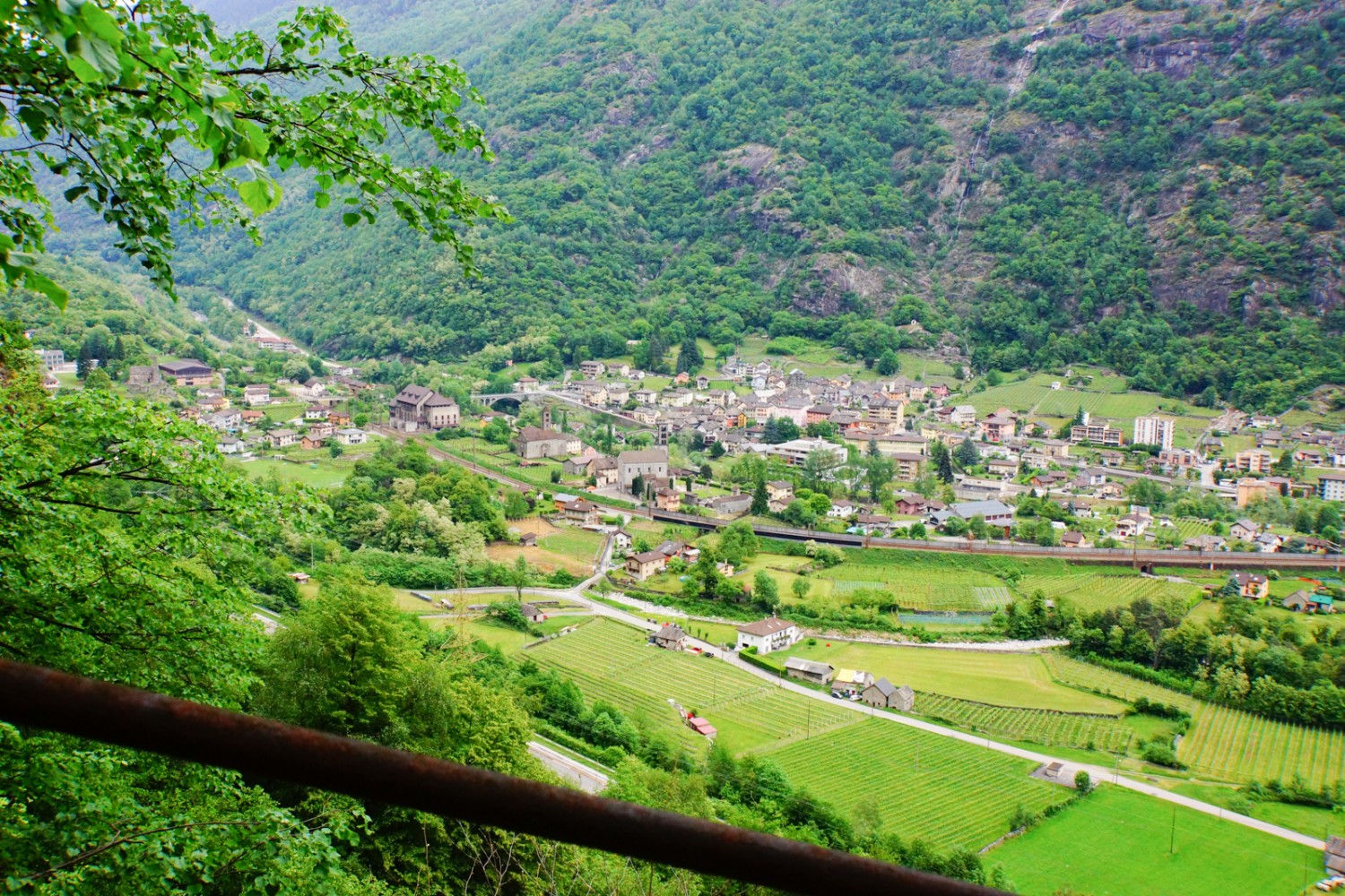 Dans la descente vers Giornico.