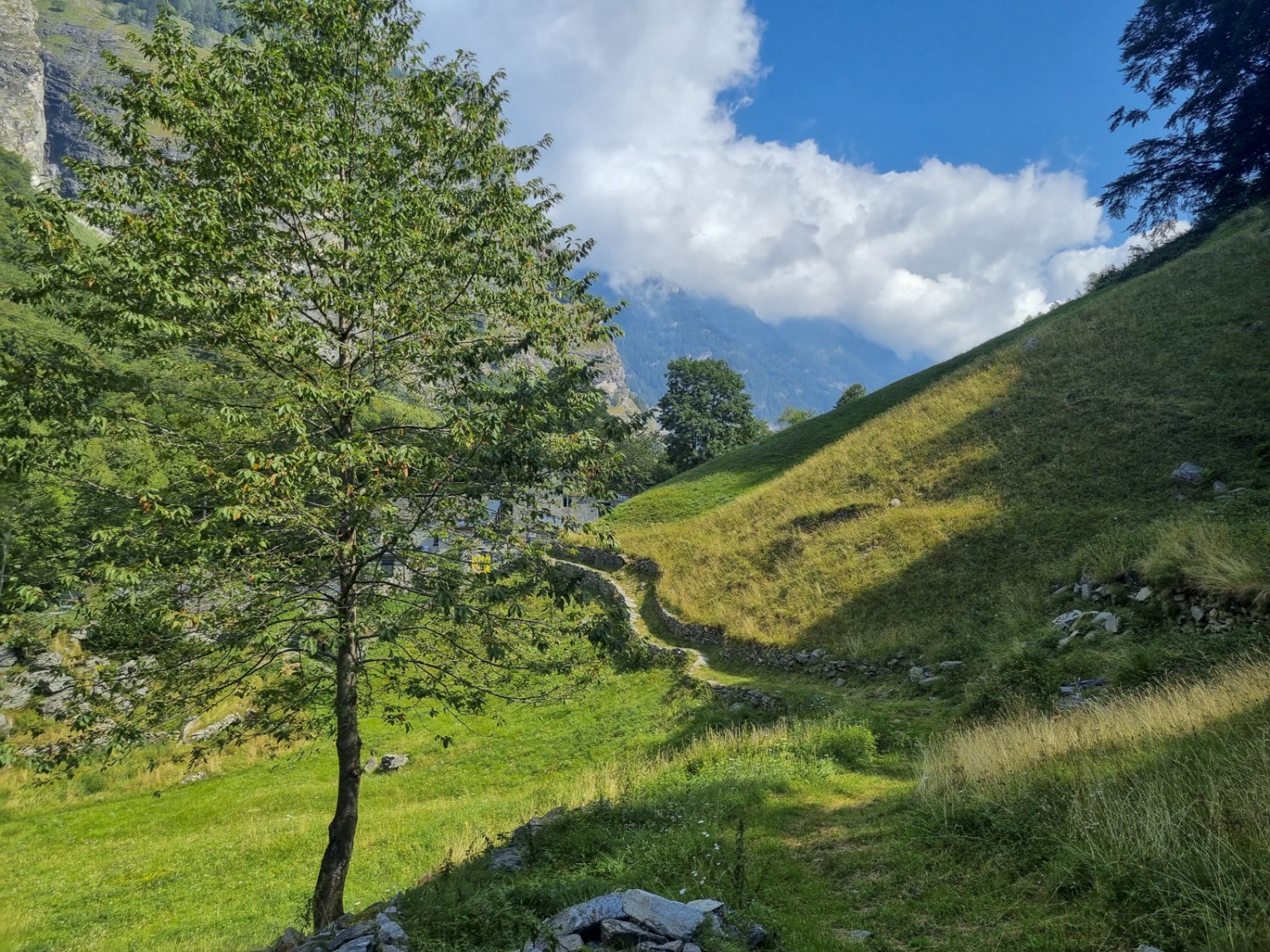 Longeant toujours la rivière Grossus Wasser, le chemin traverse des endroits idylliques et isolés.  Photo: Nathalie Stöckli