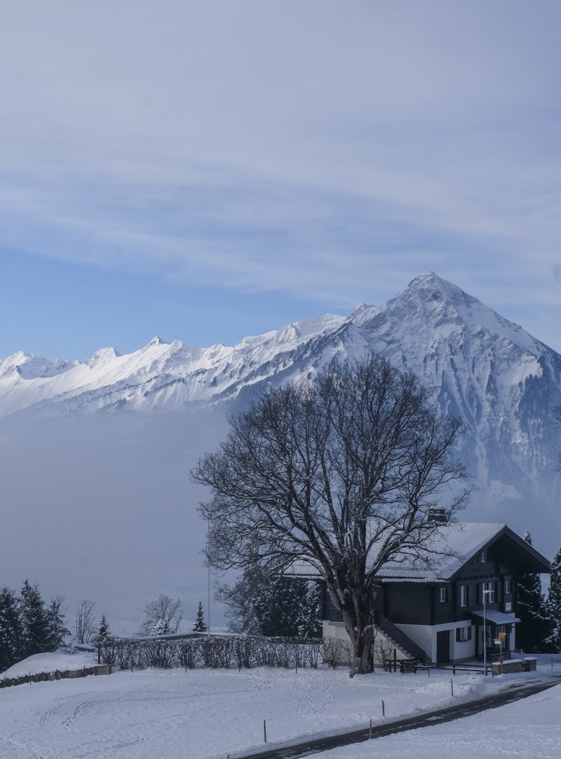 Vue sur le Niesen et la chaîne du même nom. Photo: Elsbeth Flüeler